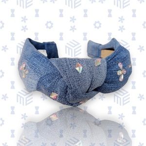 057- Jean Handmade Headband- Anti-Slip